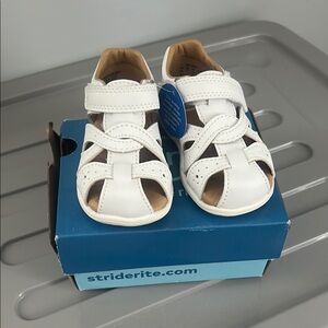 Stride Rite White Kids Sandals